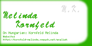 melinda kornfeld business card